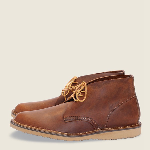 Heritage Sko Herre - Red Wing Weekender - Chukkar Rough & Tough Læder - Brune - MBLZOV-175